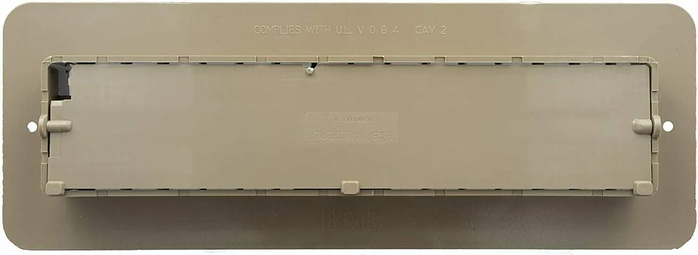 Floor Register Dampered, Tan